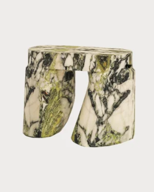 Fossil Side Table - Marble