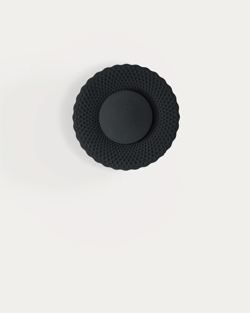Sun Vxs 07 — Sculptural Wall Lamp In 3d-printed Sand — 2