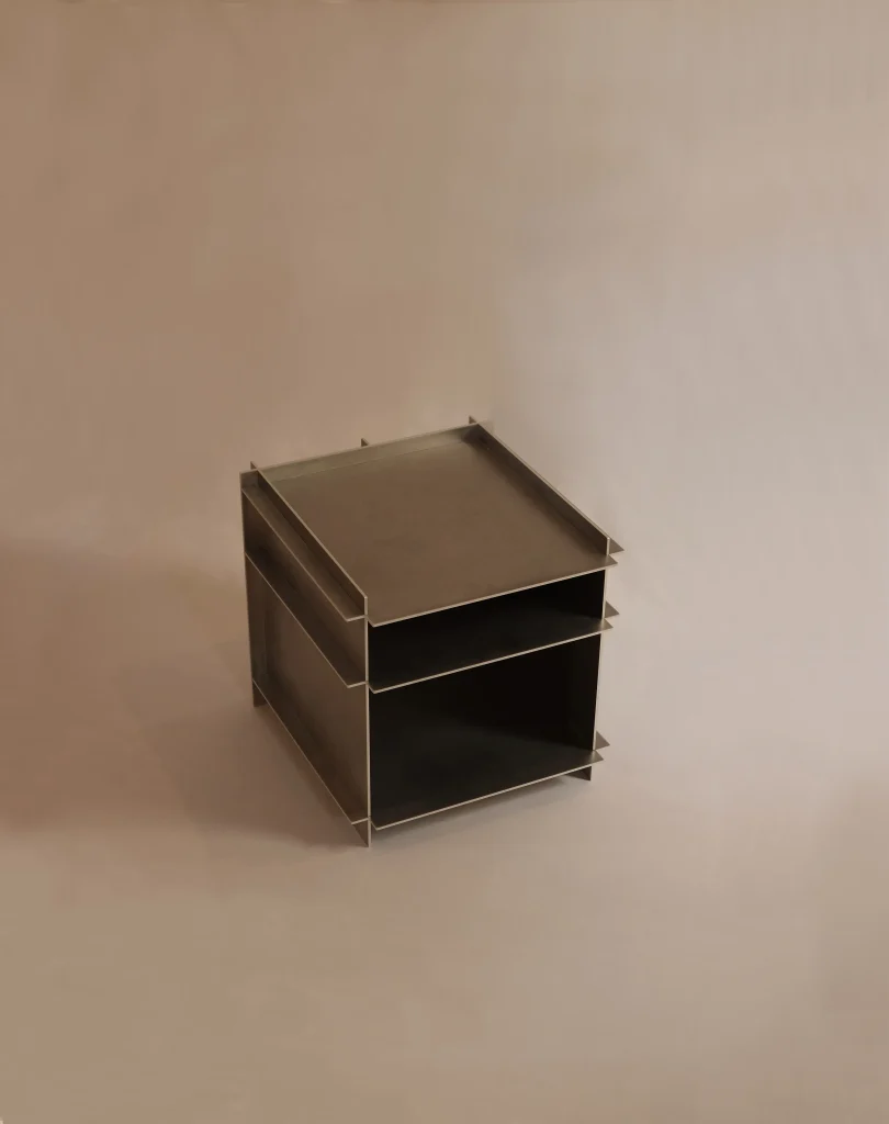 Cohesion Unit - Aluminum Side Table / Nightstand — 2
