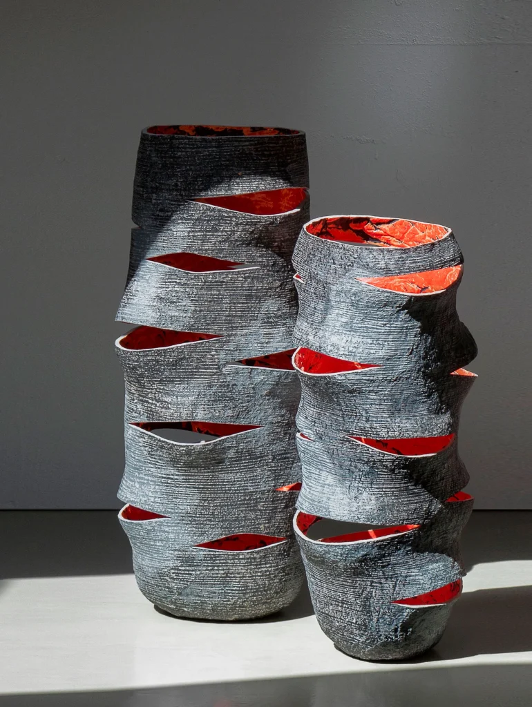 Solid Black Stone High Candle Lantern - Ember Series In Cast Stone By Donatas Zukauskas — 6