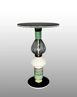 Aeroplane - Side Table Made Of Vintage Vases
