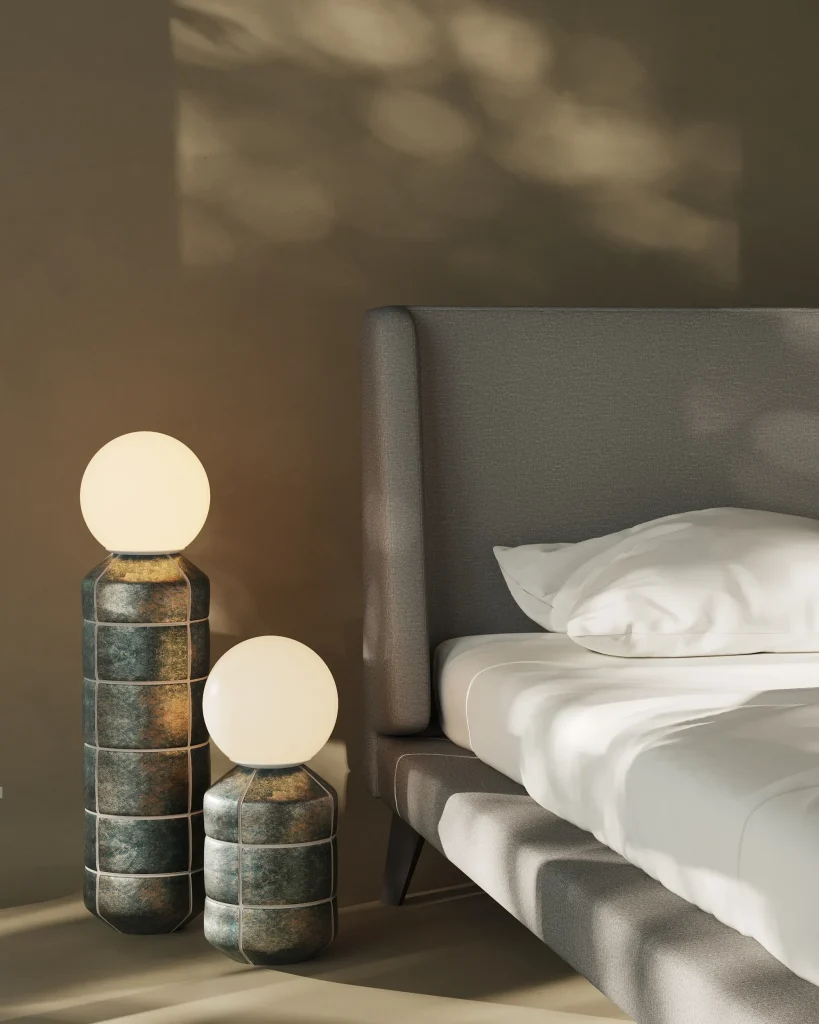 Navazi Floor Lamp in Ceramic and Glass — 2