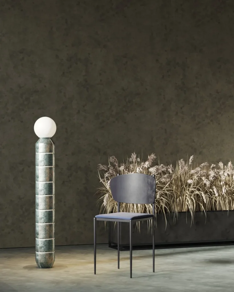Navazi Floor Lamp in Ceramic and Glass — 5
