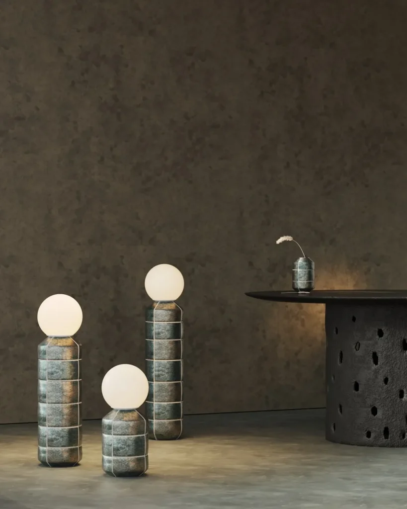 Navazi Floor Lamp in Ceramic and Glass — 7