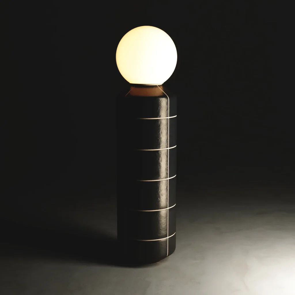Navazi Floor Lamp in Ceramic and Glass — 10