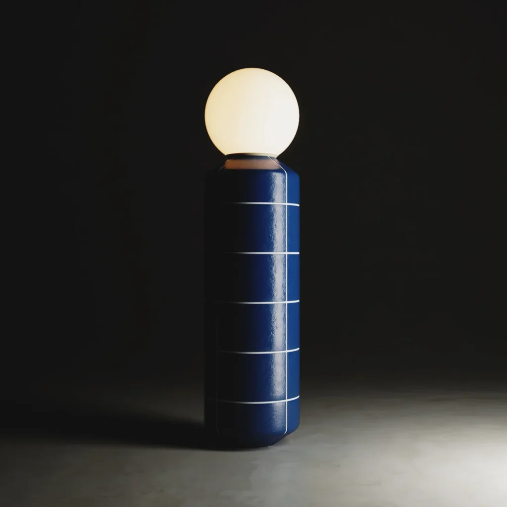 Navazi Floor Lamp in Ceramic and Glass — 11
