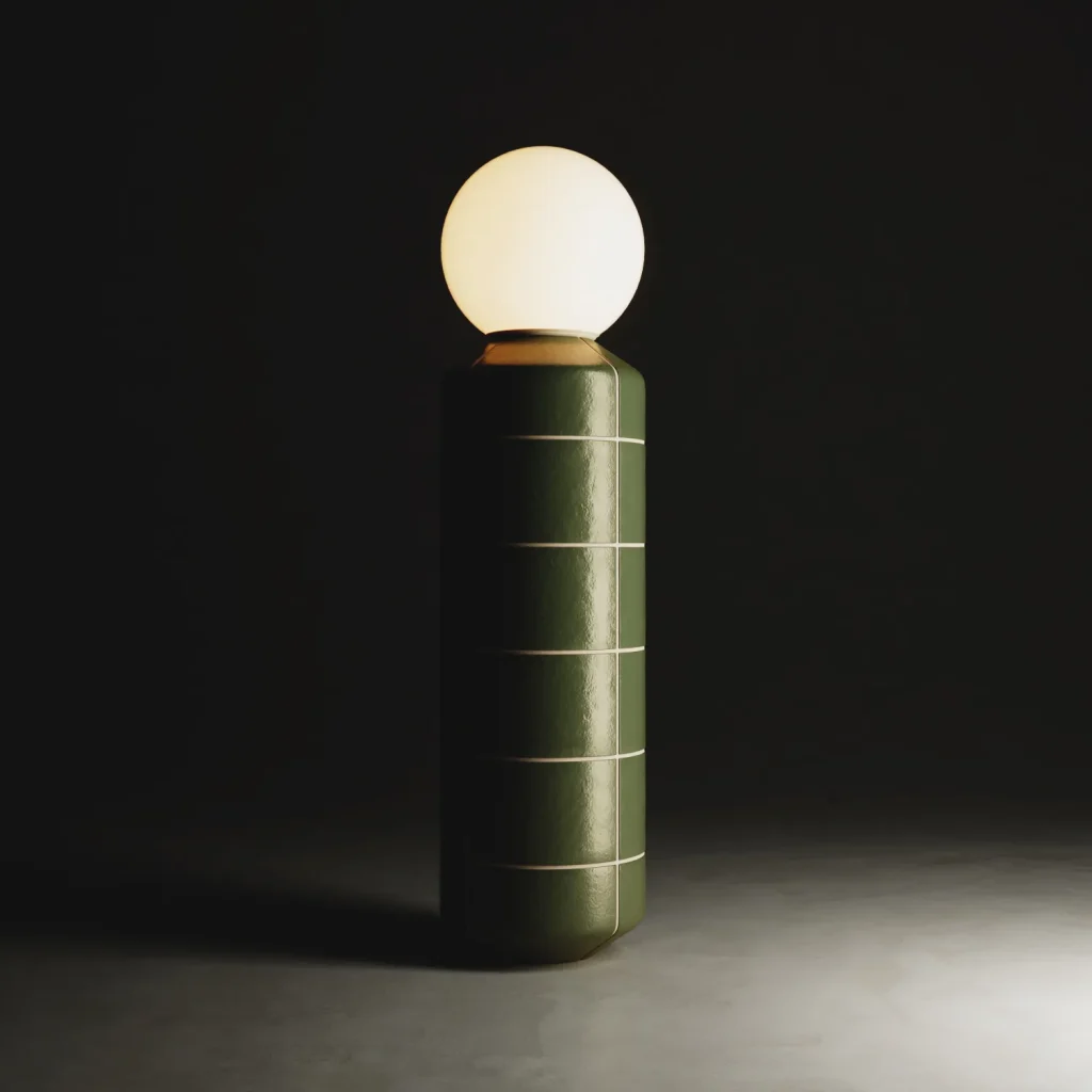 Navazi Floor Lamp in Ceramic and Glass — 12