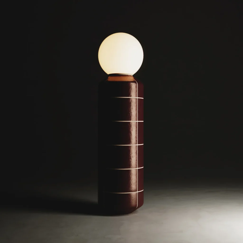 Navazi Floor Lamp in Ceramic and Glass — 13