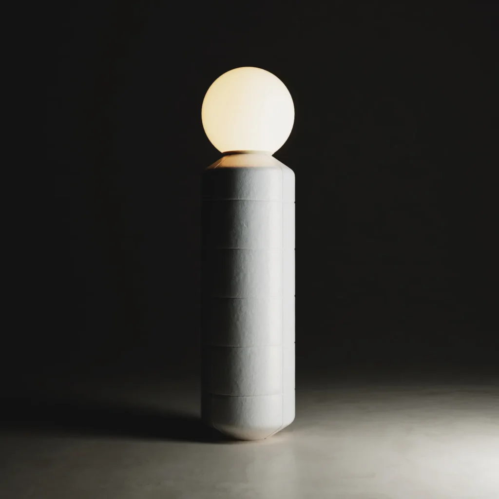 Navazi Floor Lamp in Ceramic and Glass — 14