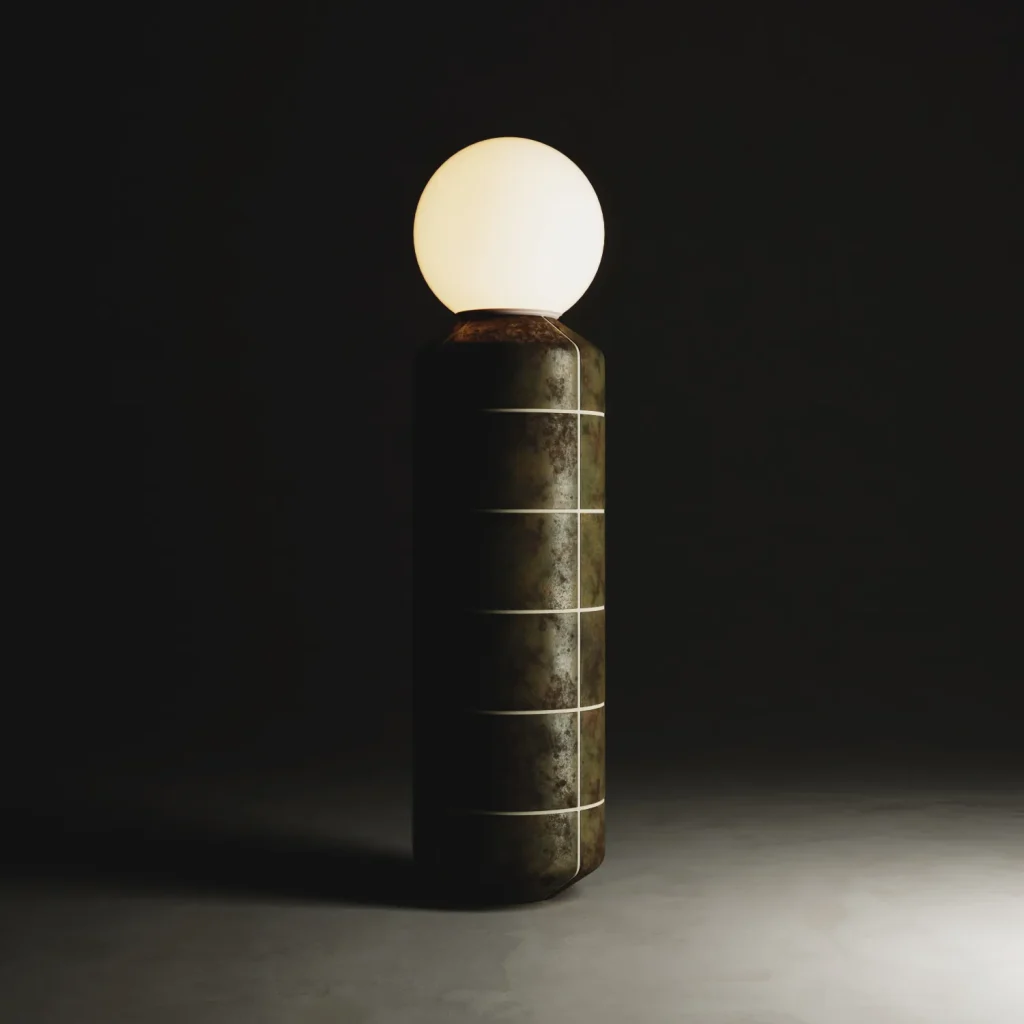 Navazi Floor Lamp in Ceramic and Glass — 21