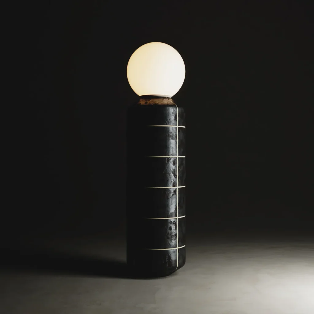 Navazi Floor Lamp in Ceramic and Glass — 22