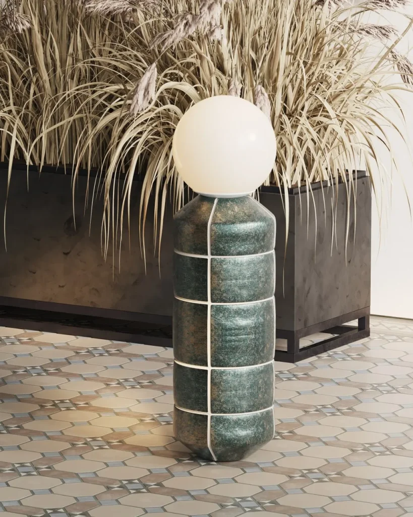 Navazi Floor Lamp in Ceramic and Glass — 24