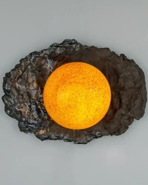 Asea No.28 Stoneware Porcelain / Blown Glass Sconce