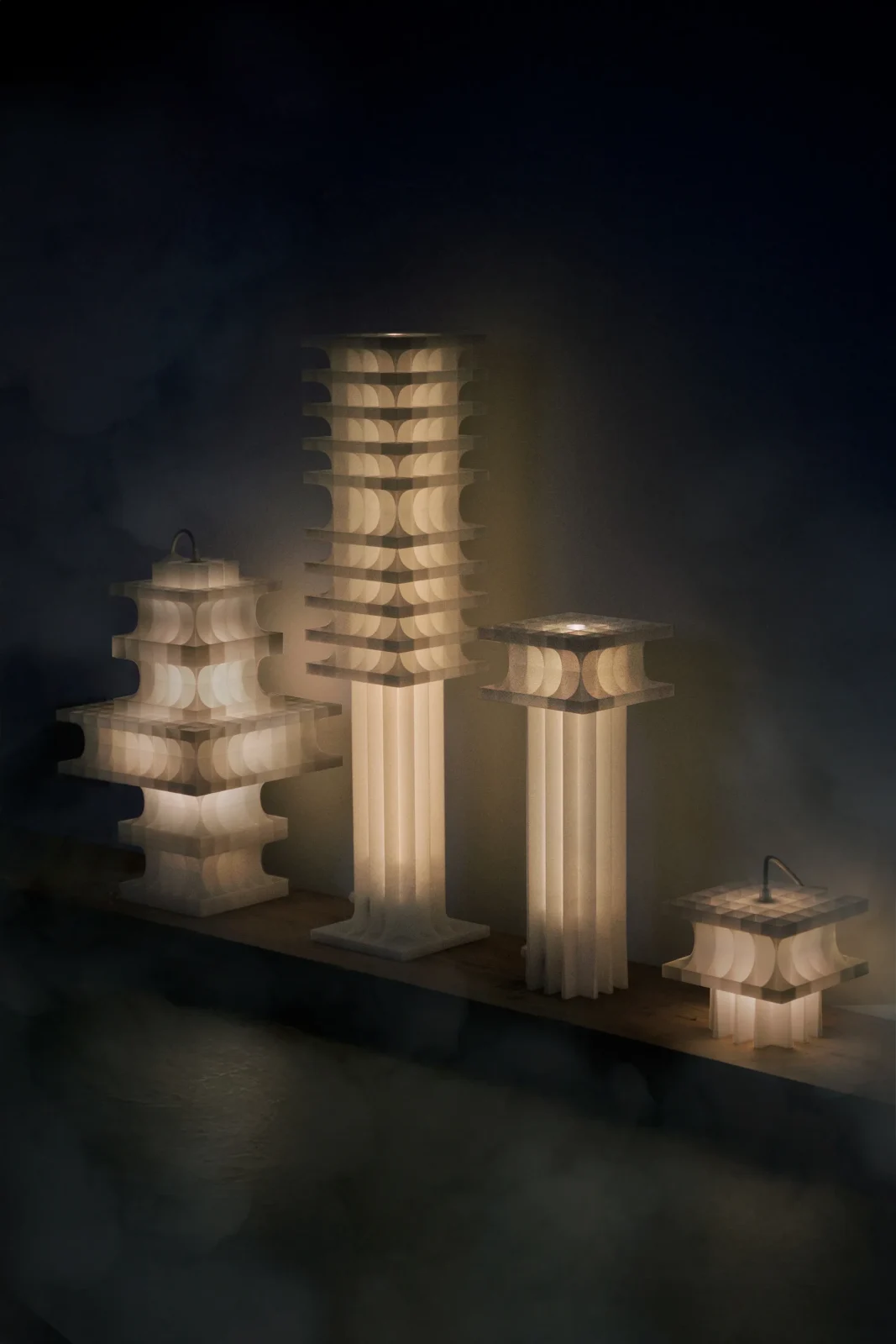 Citadel Floor Lamp in 3D Printed PLA — 9