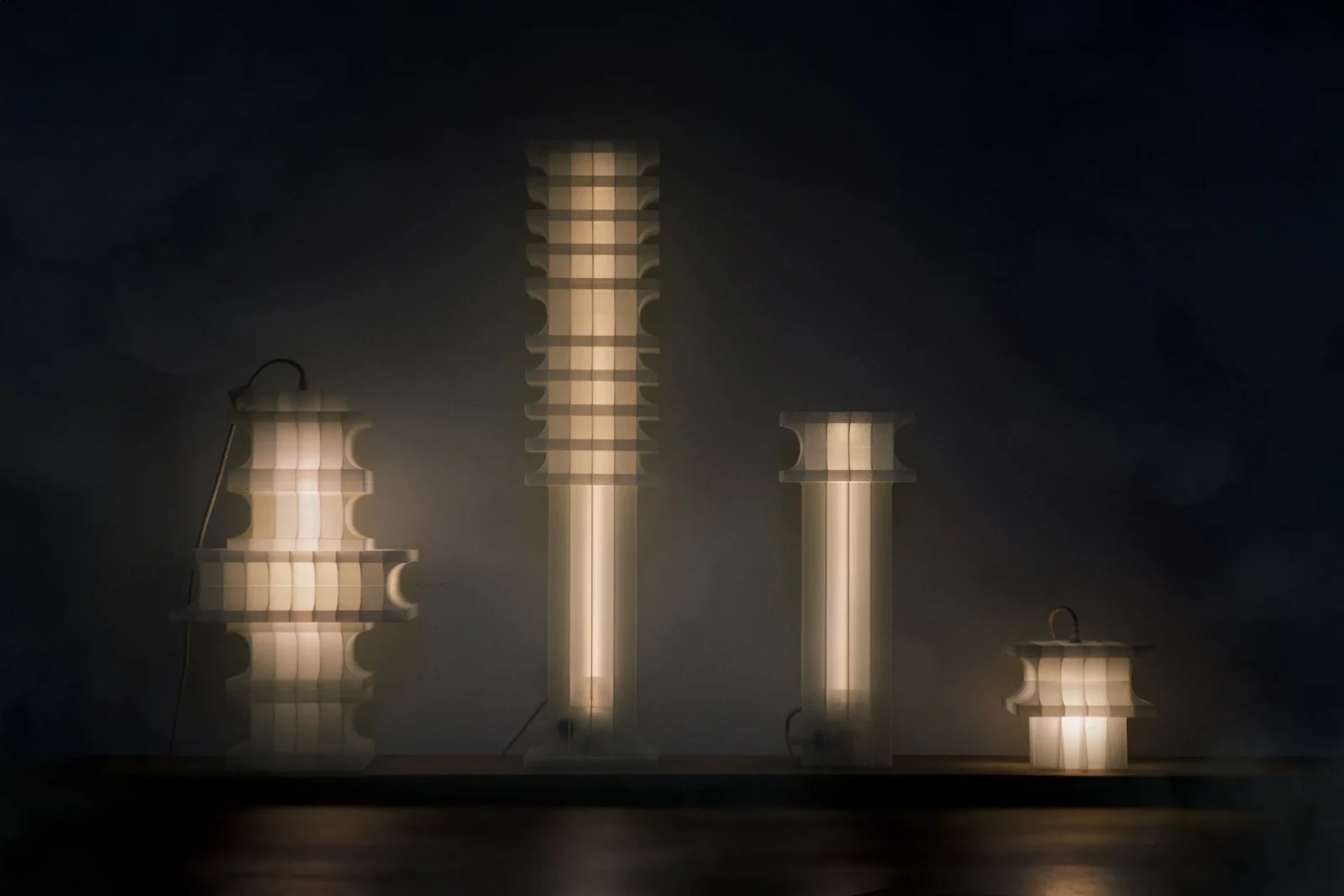 Citadel Floor Lamp in 3D Printed PLA — 5