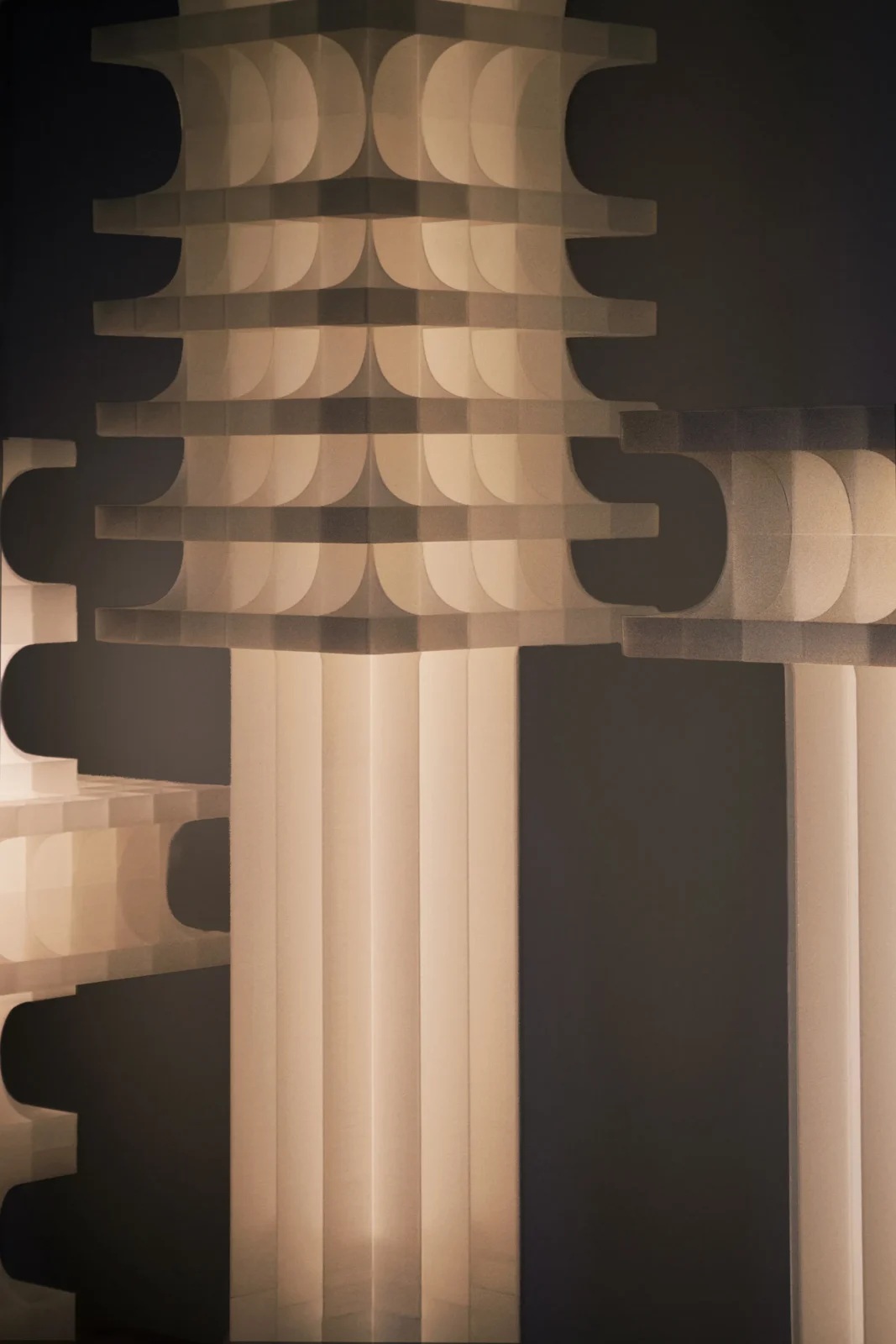 Citadel Floor Lamp in 3D Printed PLA — 3