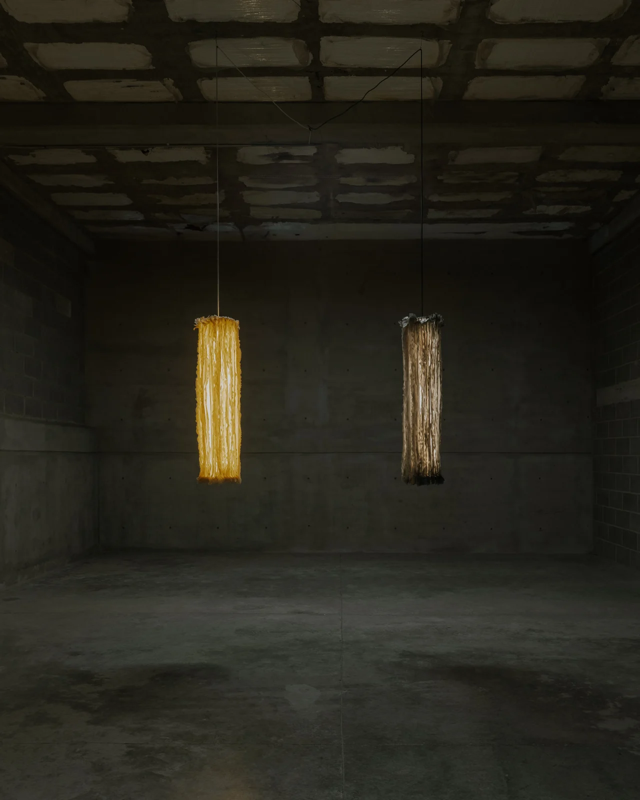 Lapso Pendant Lamp In Steel And Biomaterials — 2