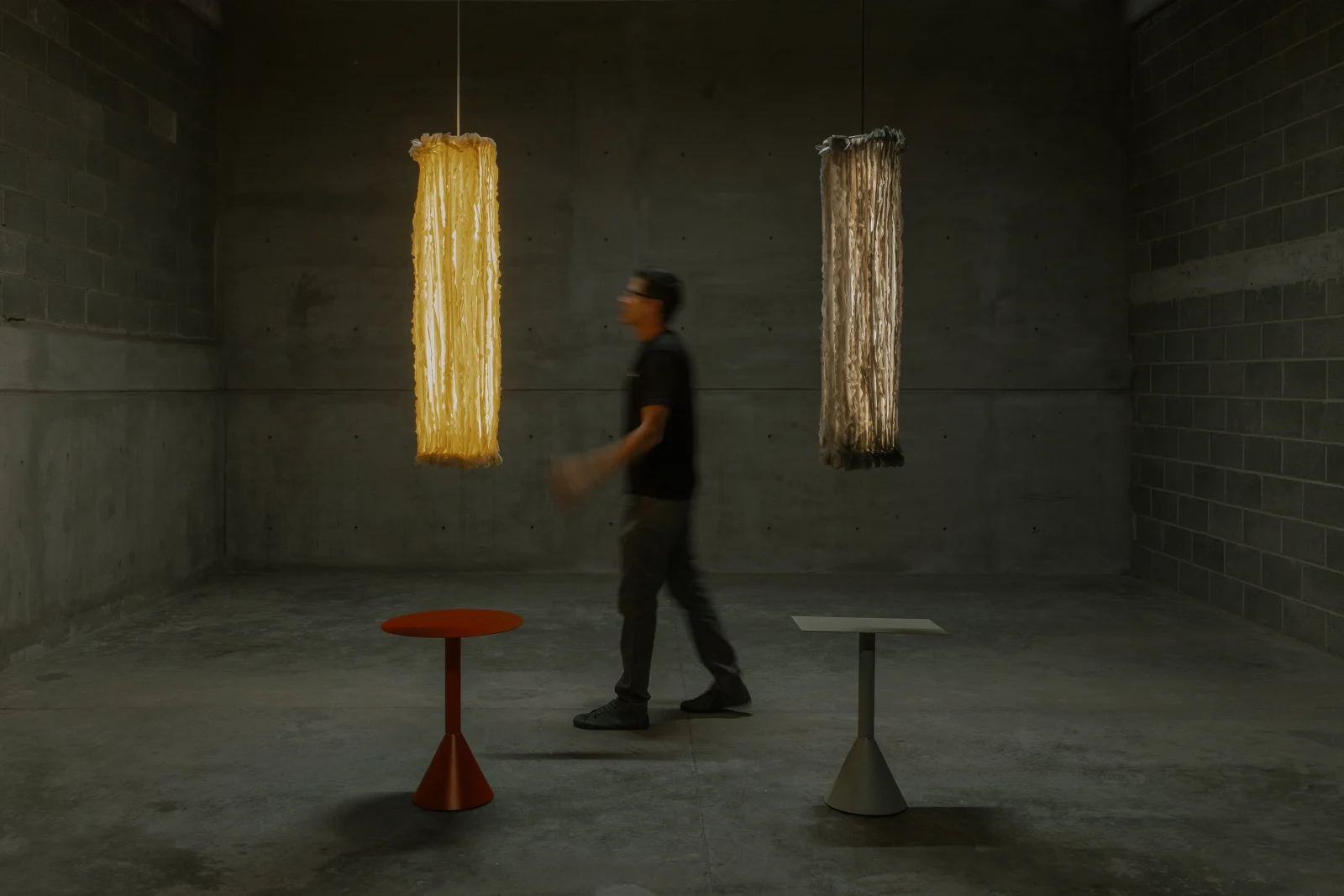 Lapso Pendant Lamp In Steel And Biomaterials — 3