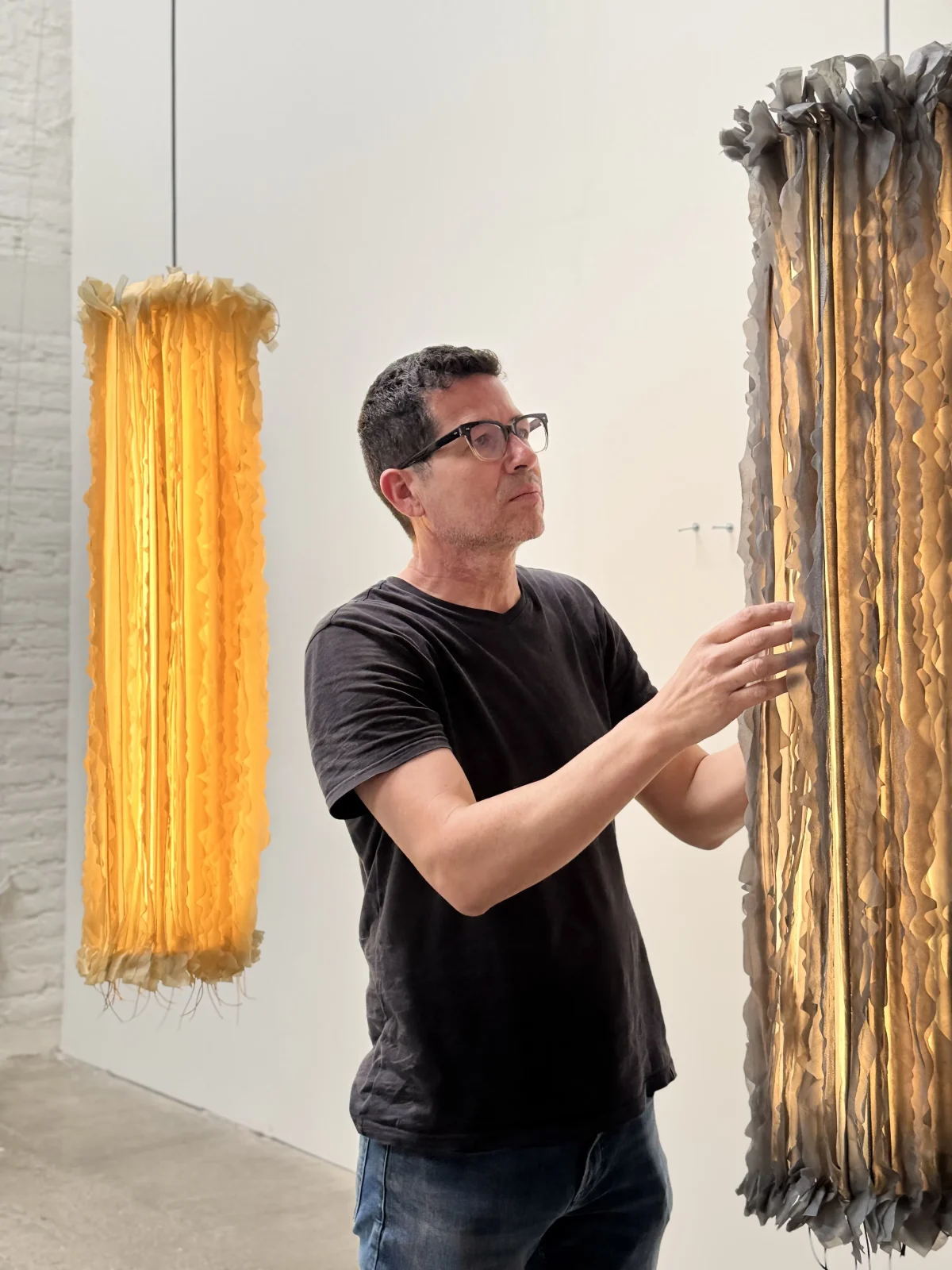 Lapso Pendant Lamp In Steel And Biomaterials — 14