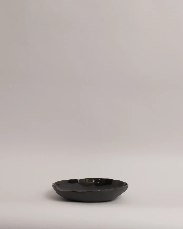 Solid Large Serving Bowl Black — 3