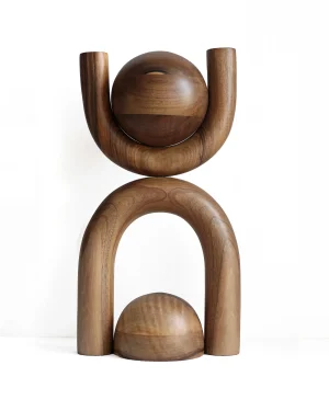 Water Totem In Walnut