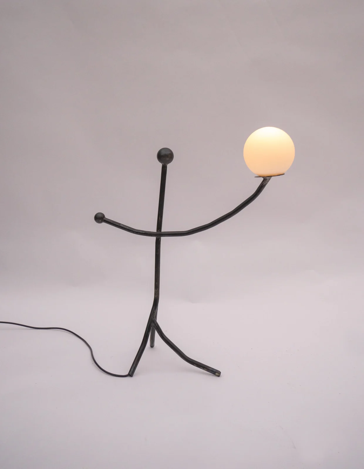 Balancing Act Table Lamp in Steel — 3