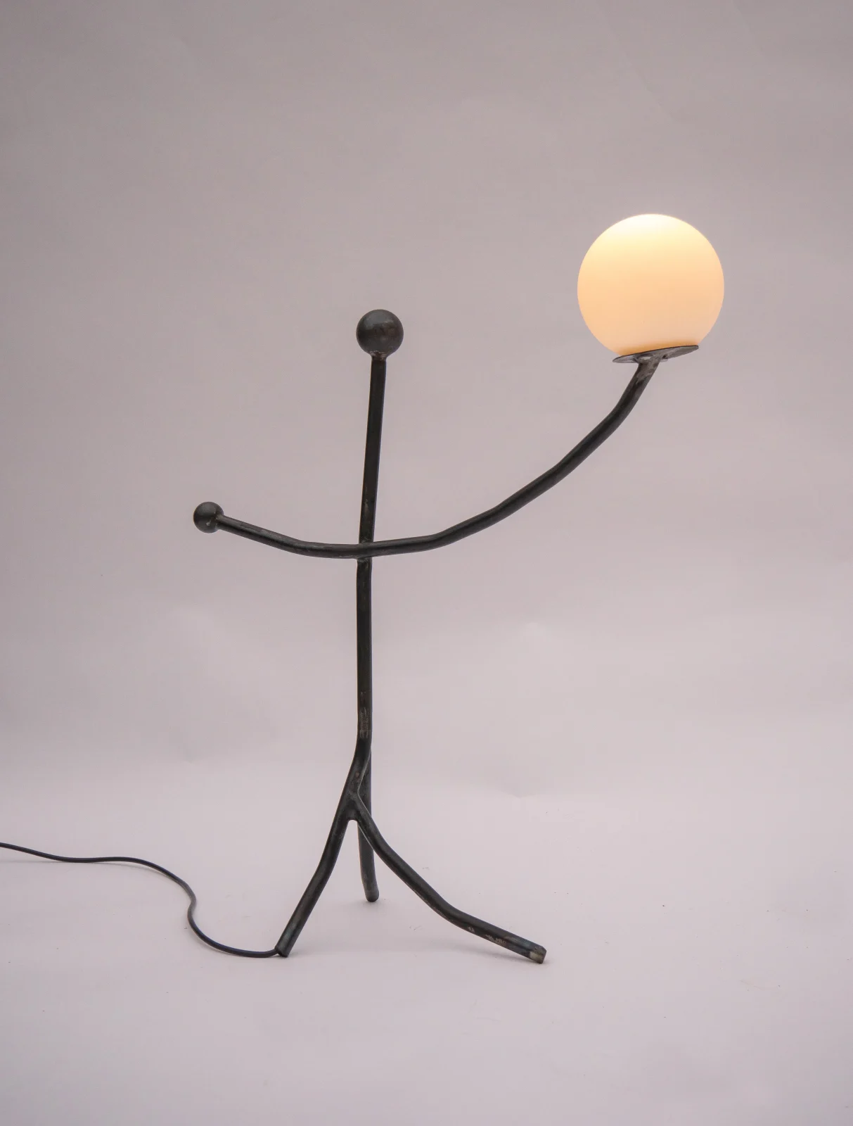 Balancing Act Table Lamp in Steel — 5
