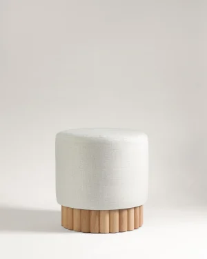Loto Pouf In Linen