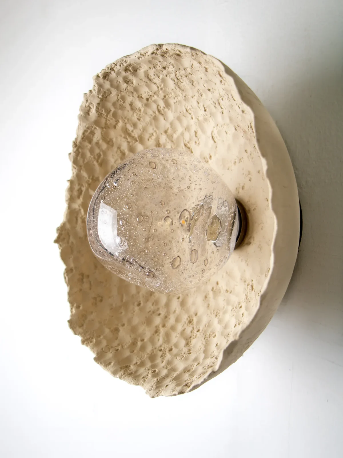 Asea No. 23 Sconce In Stoneware And Blown Glass — 5