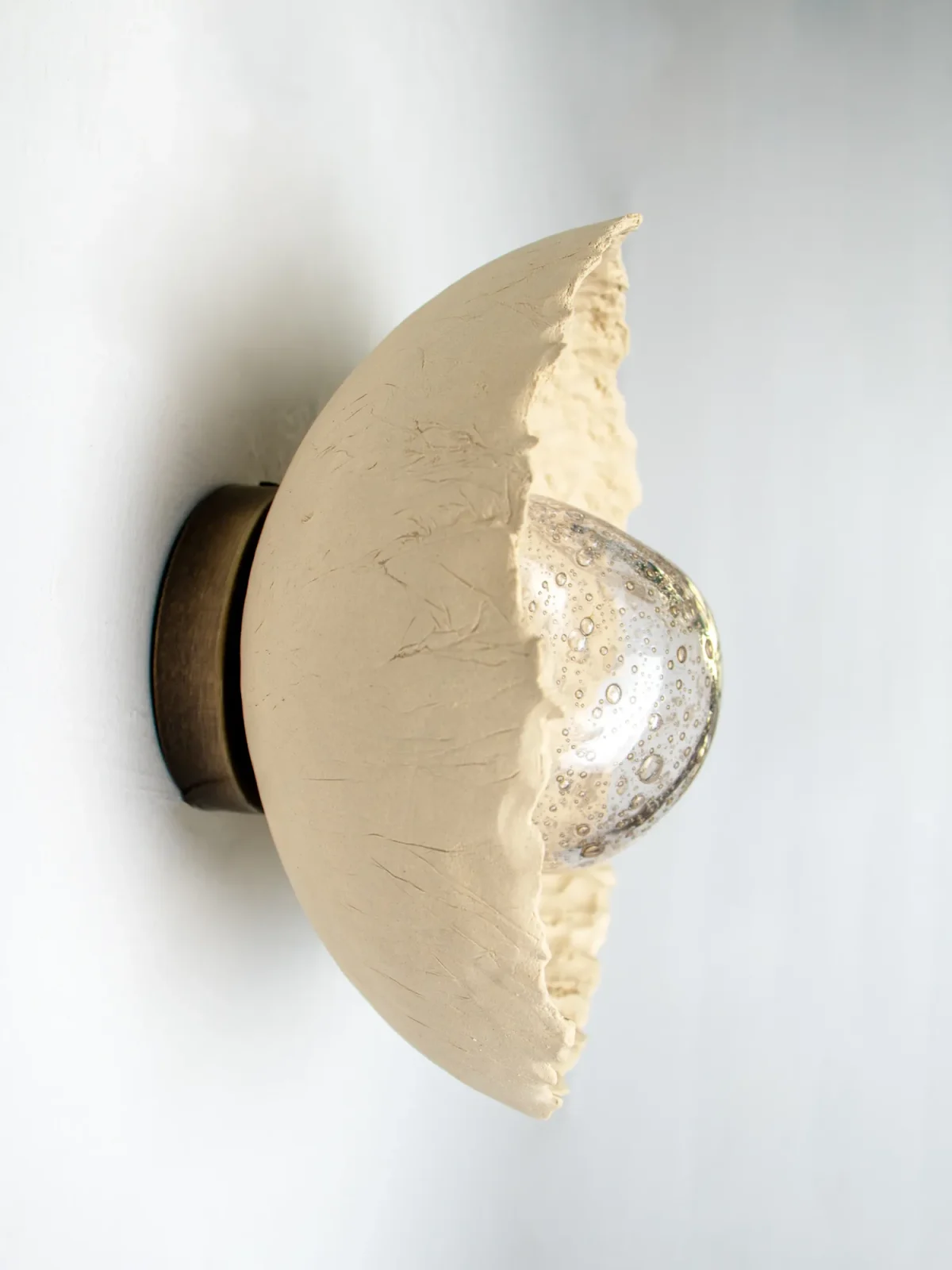 Asea No. 23 Sconce In Stoneware And Blown Glass — 3