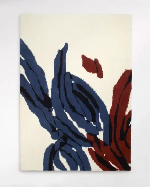 Red, White & Blue Wool & Hemp Rug