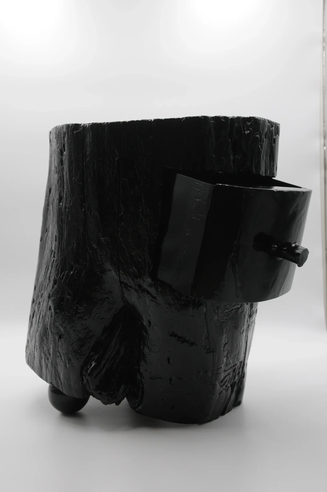 Night Log / Nightstand Sculptural Side Table — 2