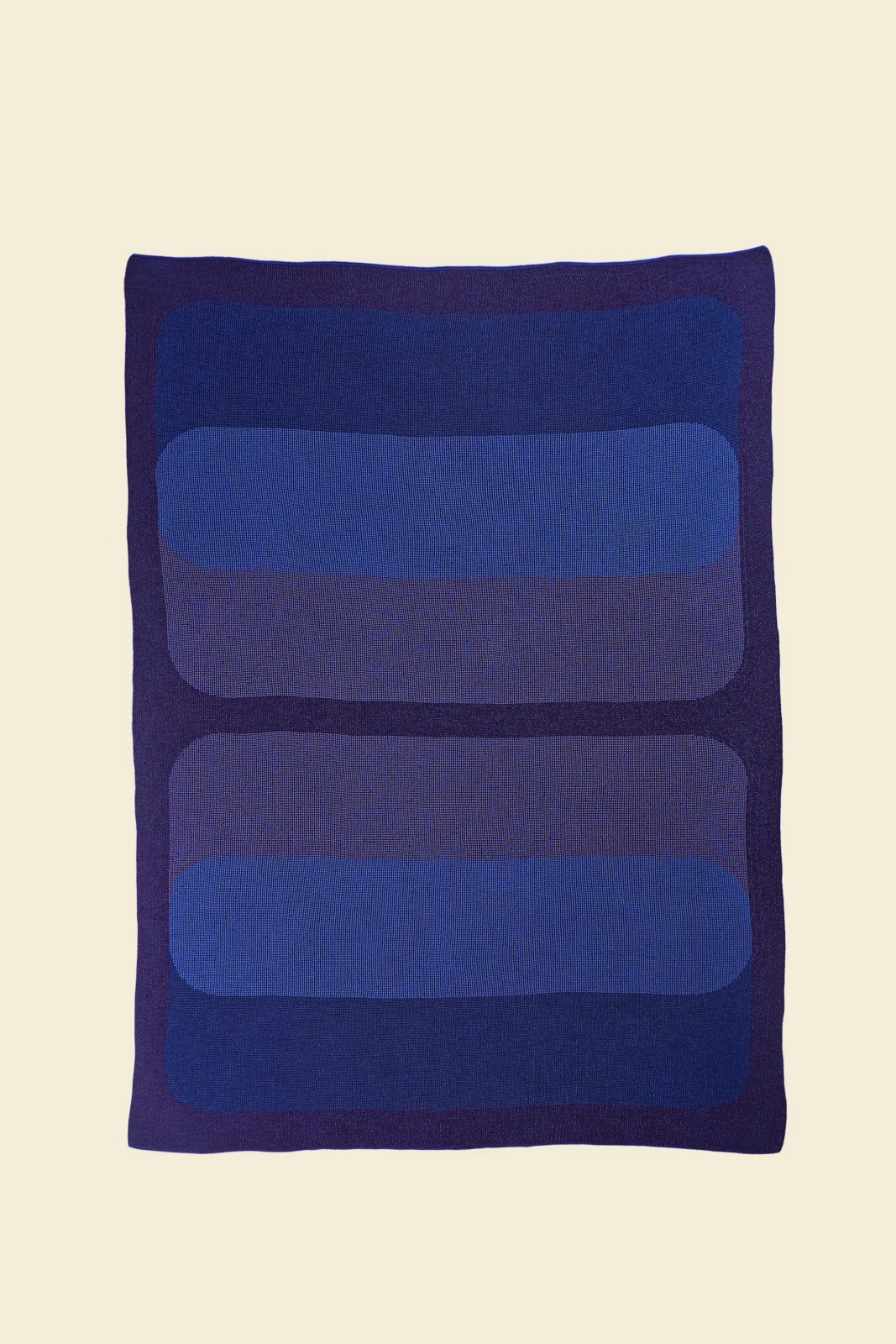 Graphic Blanket In Blue/grey - Boi X Leigh Bagley — 11