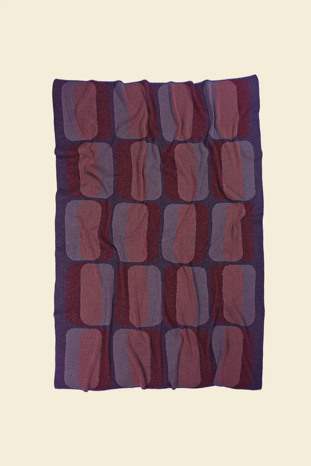 Graphic Blanket In Blue/grey - Boi X Leigh Bagley — 16