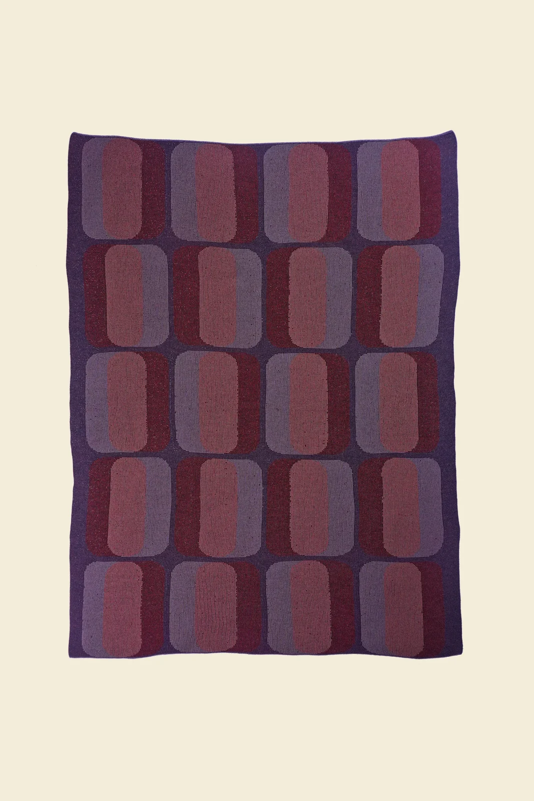 Graphic Blanket In Blue/grey - Boi X Leigh Bagley — 5