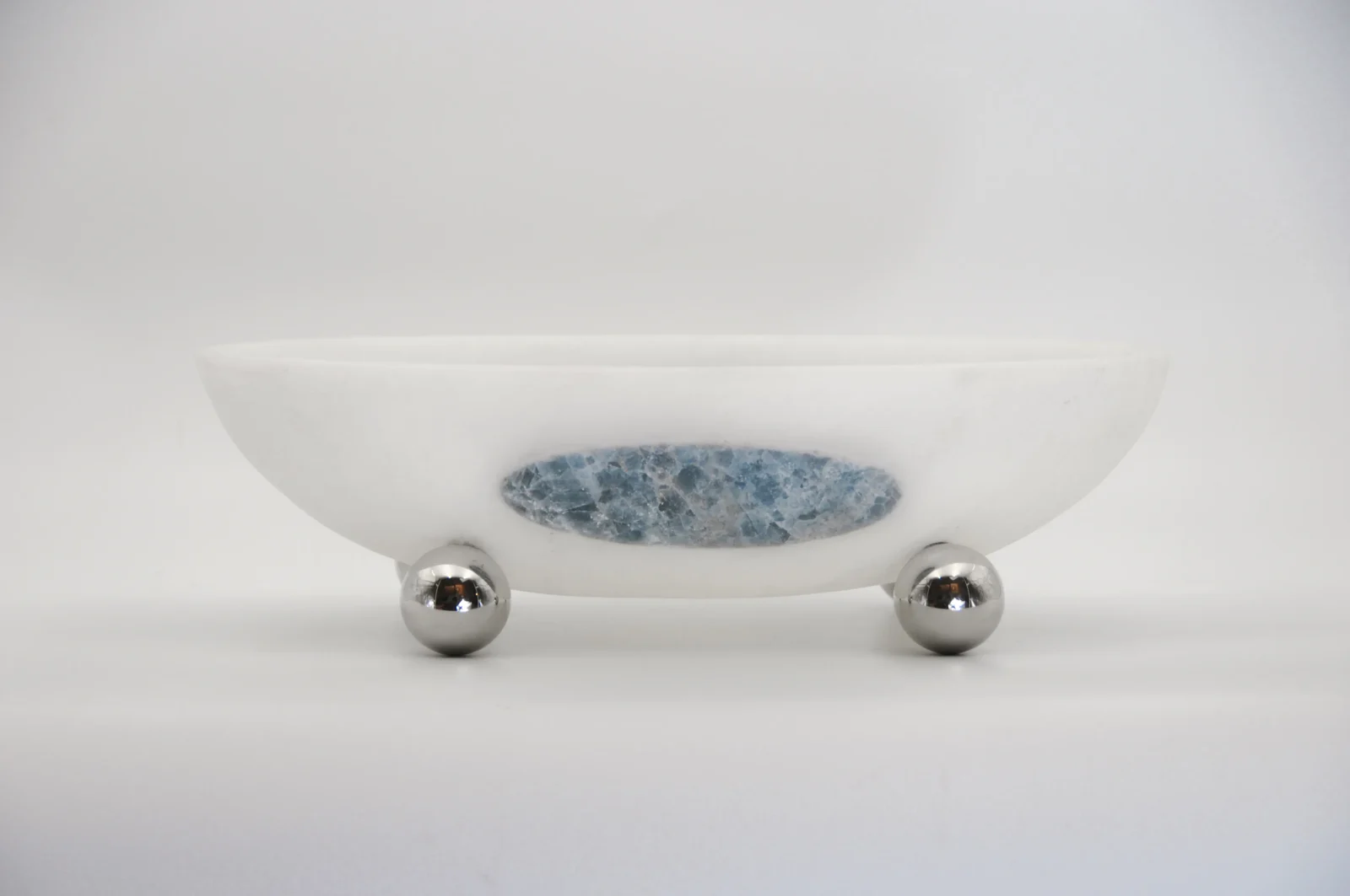 Orbit Bowl, White Onyx