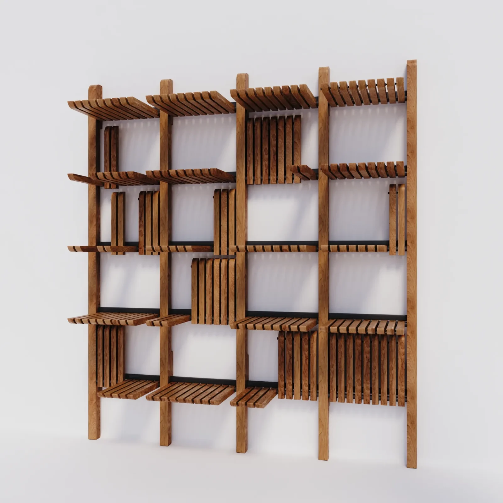Gate - Modular Shelving System Walnut Stained — 23
