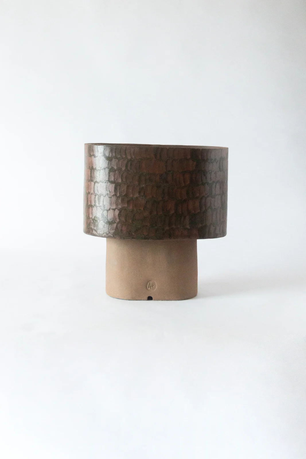 Lampe Brown Small Table Lamp in Glazed Stoneware — 3