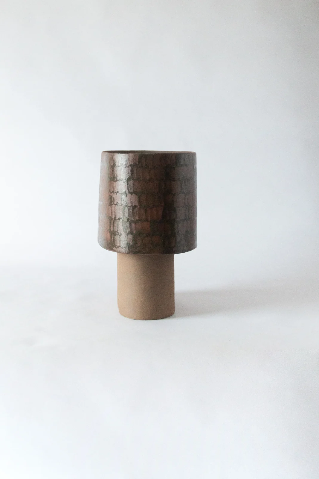 Lampe Brown Small Table Lamp in Glazed Stoneware — 4