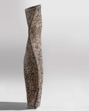 Rawline — Tall Sculptural Vase Balancing Raw Texture And Elegance