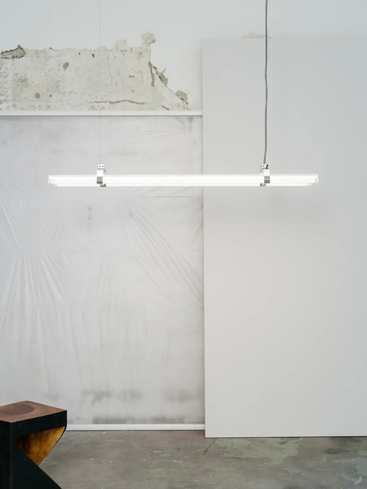 Collier P2 Ceiling Lamp in Glass and Aluminum — 2