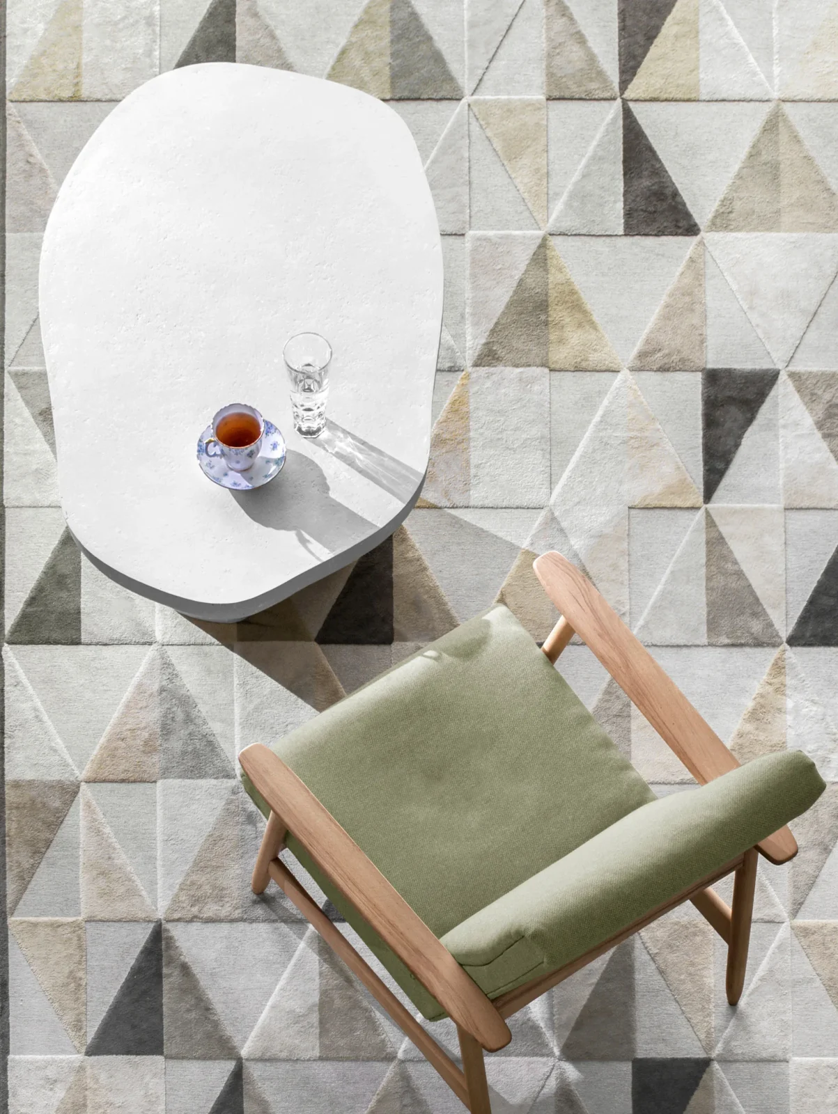 Solid White Stone Coffee Table - Plinth Series In Cast Stone By Donatas Zukauskas — 9