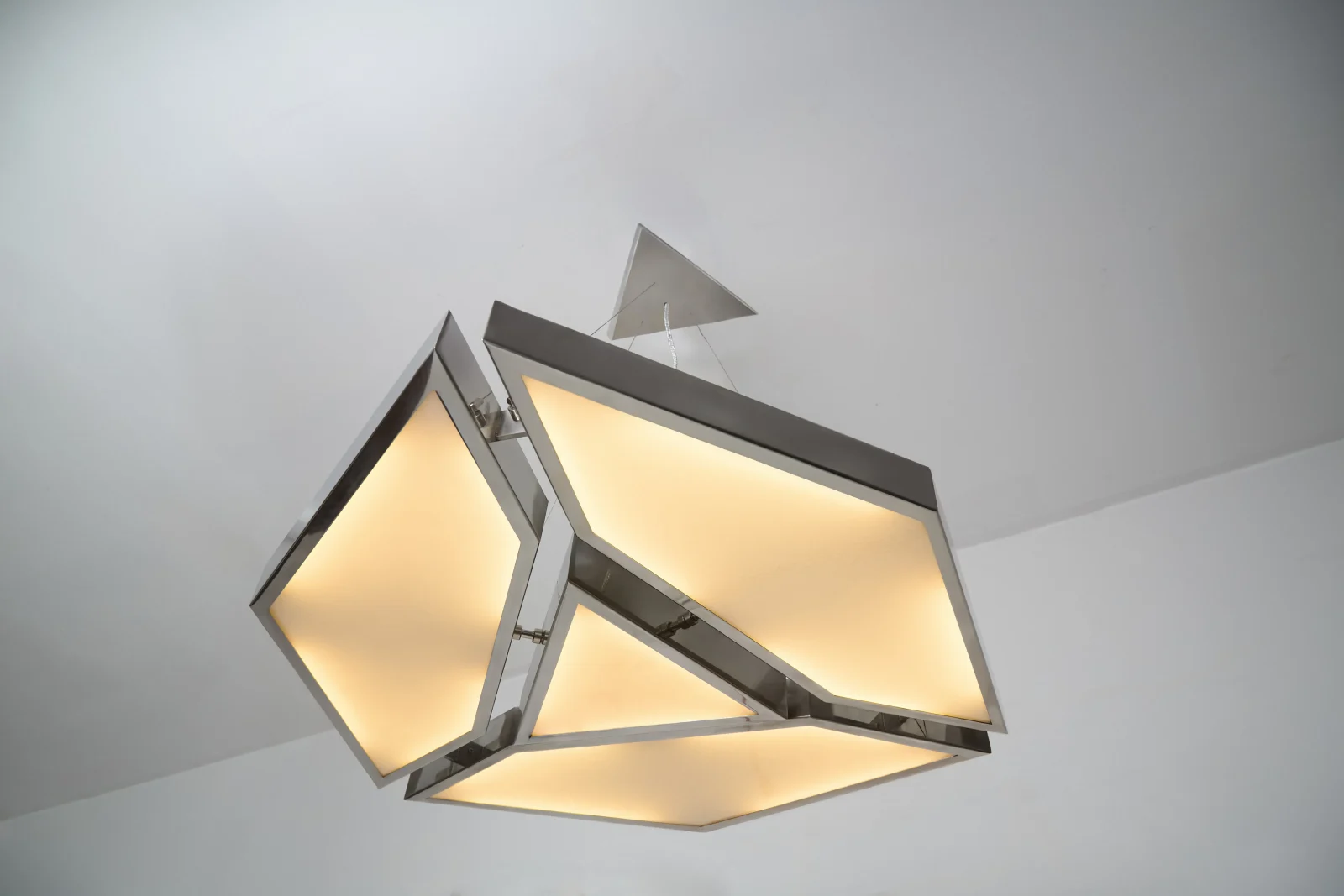 Alban Pendant Lamp In Stainless Steel And Glass — 6