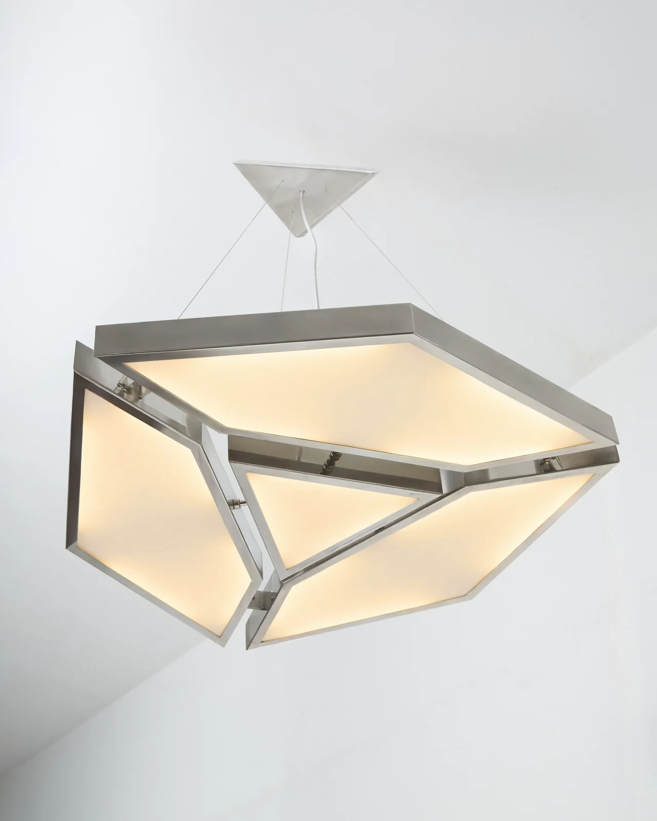 Alban Pendant Lamp In Stainless Steel And Glass — 2