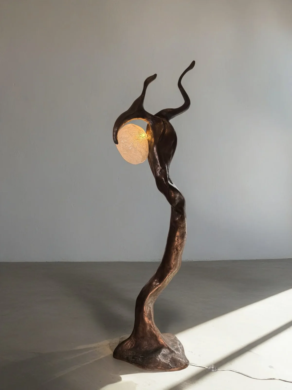 Untitled Ii Floor Lamp In Steel And Bronze — 2