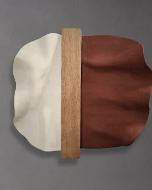 Abundance - Ceramic And Oak Wood Wall Sculpture