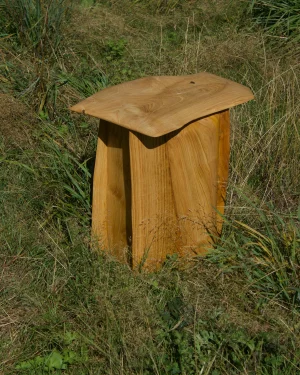 Gavrinis Stool - Solid Chestnut Tree