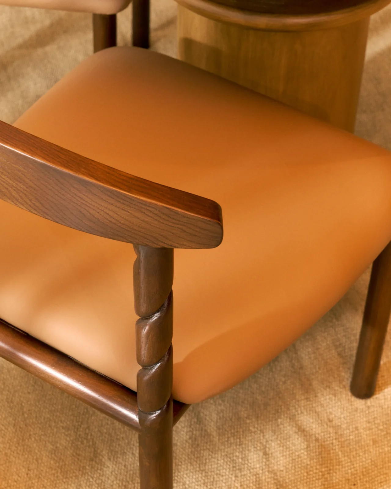 Twisted Hand Carved Dining Chair — 2