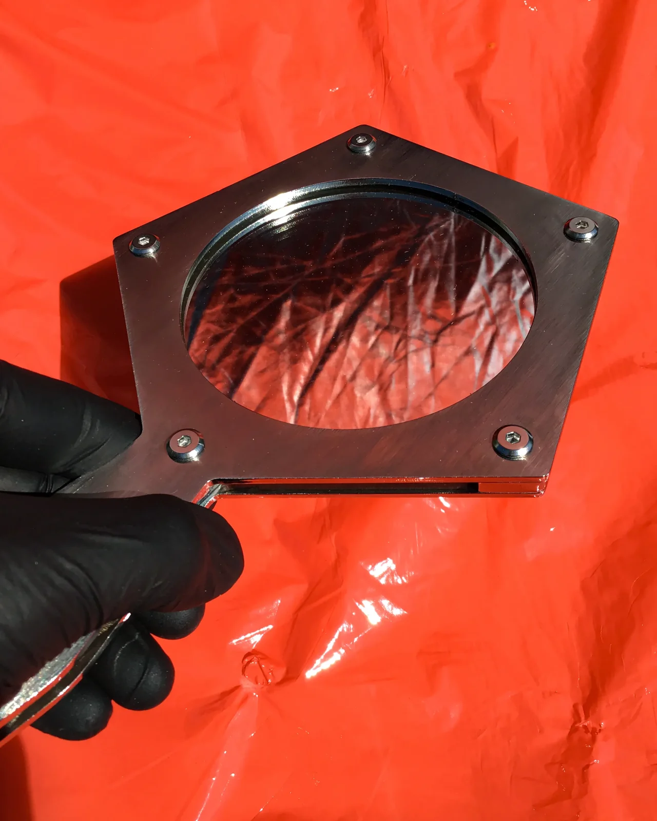 D100 Hand Mirror - Bruched Stainless Steel — 5
