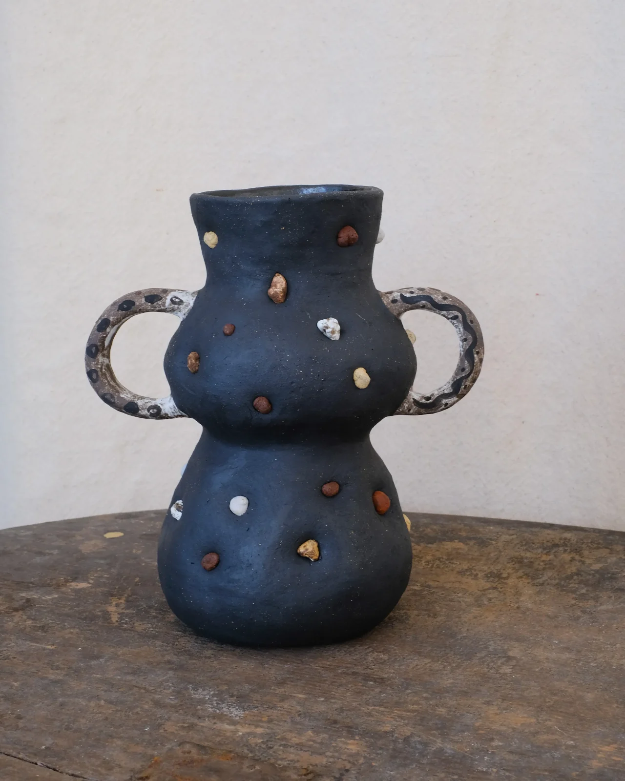 Dual Handle Little Rock Vase — 4